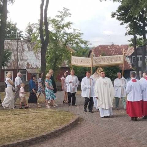 Procesja  z Najświętszym Sakramentem w Oktawie Bożego Ciała