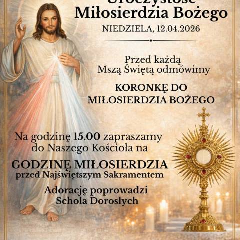12.04.2026 - Godzina Miłosierdzia