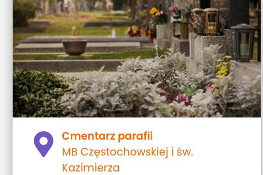 Strona internetowa cmentarza